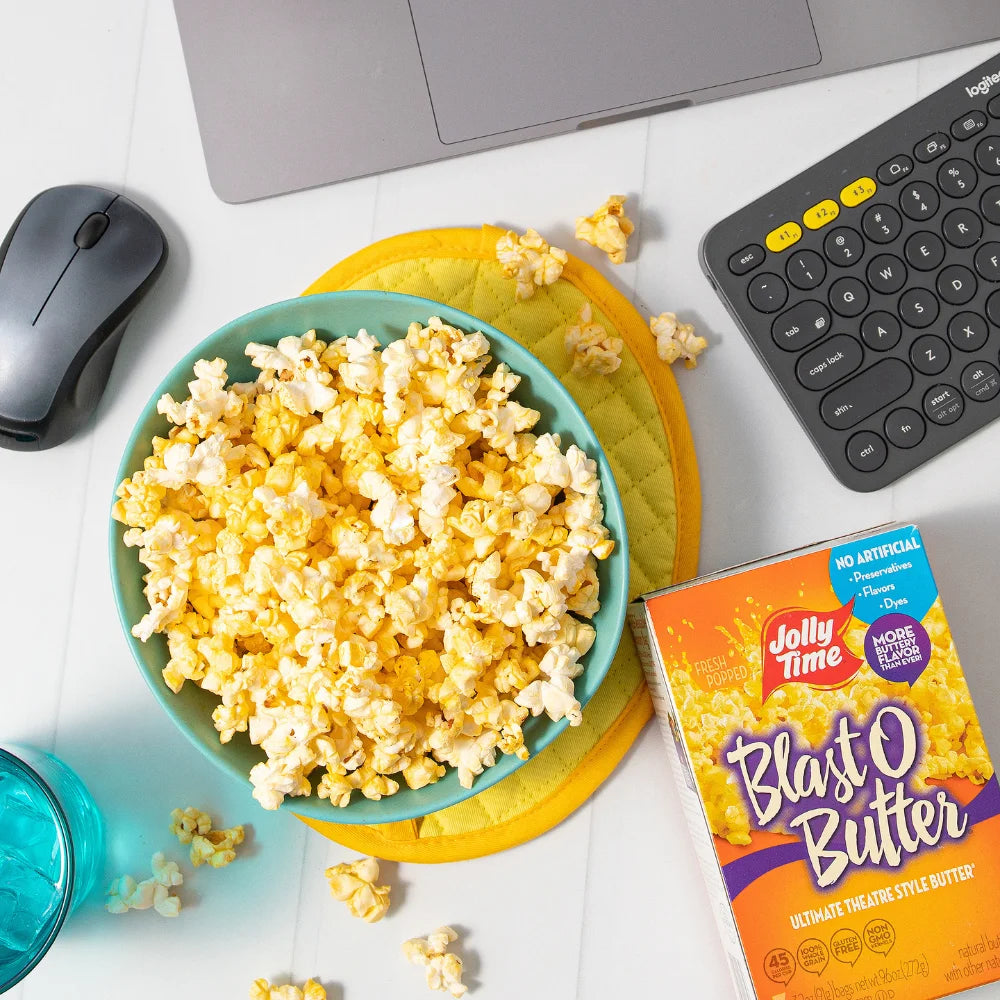 Blast O Butter Microwave Popcorn, 24 Ct (3.2 Oz. Bags) Gluten-Free